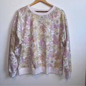 American Eagle Sidekick Shrunken Crewneck Sweatshirt Vintage Floral Size XL